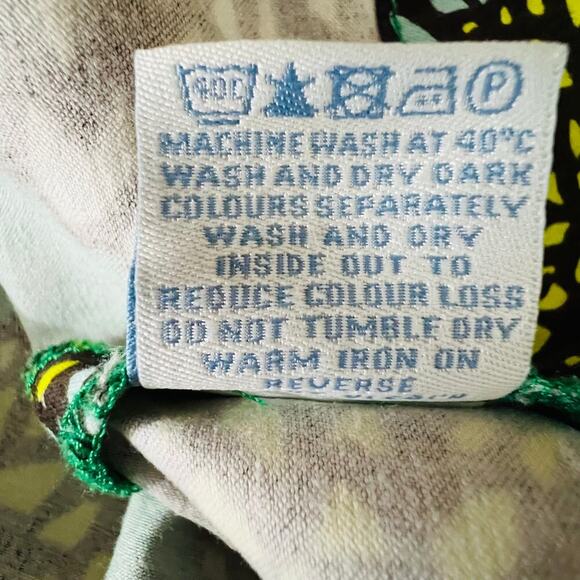 Boden Skirt Green Floral A Line Cotton Size 6 - Picture 11 of 12